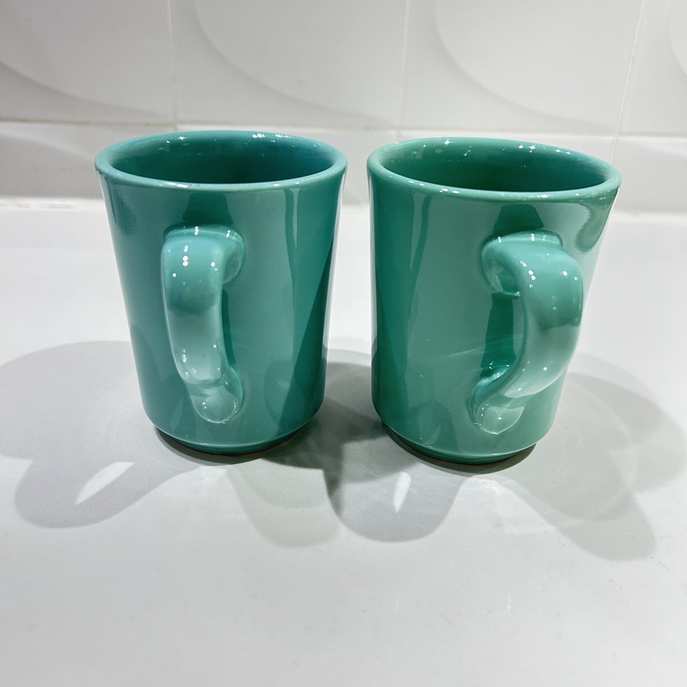 Homer Laughlin HLC Fiesta‎ Seamist Green Denver Mug 8 oz. Retired *EACH* - Picture 2 of 9